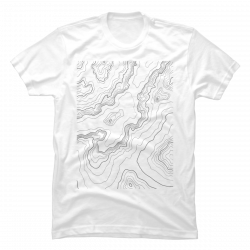 topographic map shirt